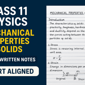 Class-11-Physics-Handwritten-Notes-Mechanical-Properties-of-Solids